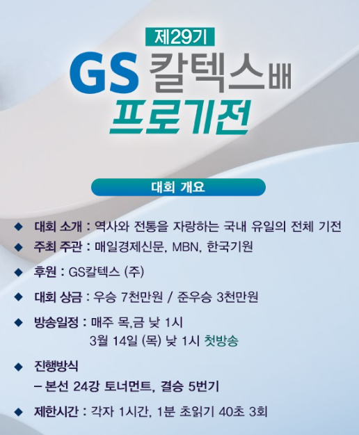 제30기 GS칼텍스배 프로기전