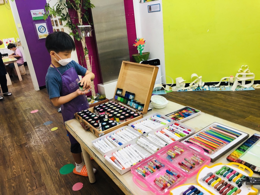 물그림 그리기 초등미술수업 5