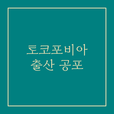 토코포비아 출산 공포