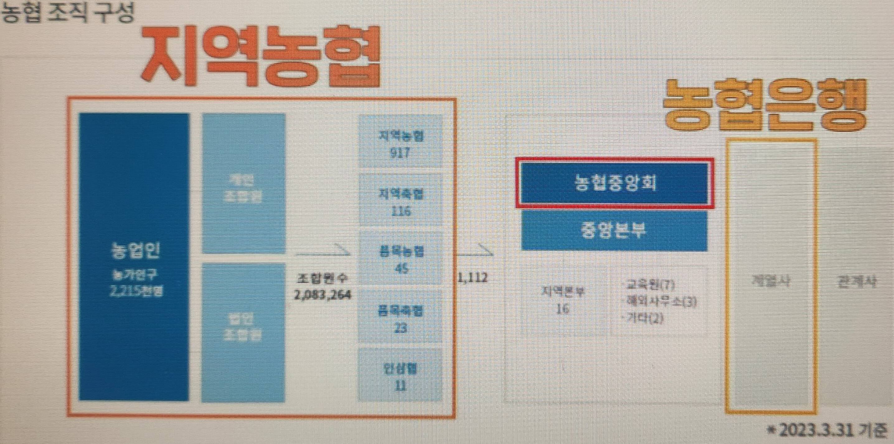 농협 조직 구성