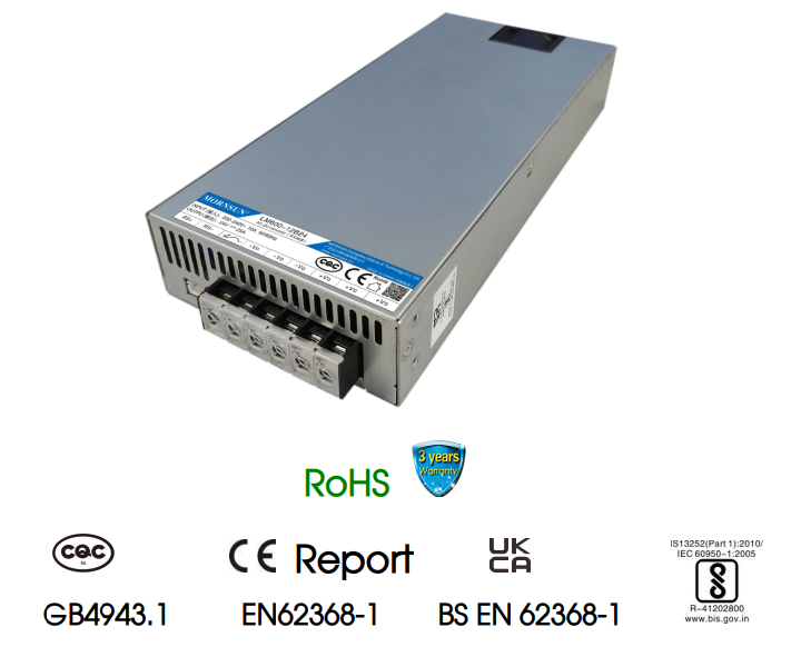  [유성테크] MORNSUN 600W SMPS, AC-DC컨버터, LM600-12Bxx