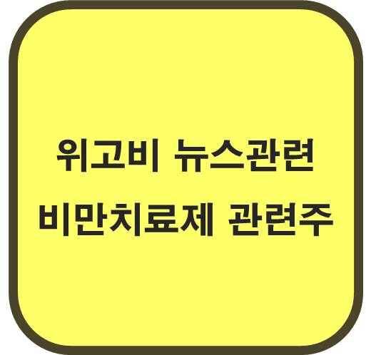 &#39;위고비&#39; 뉴스 관련 비만치료제 관련주