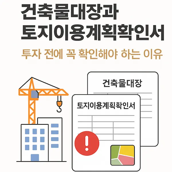 건축물대장, 토지이용계획확인서 투자 전에 꼭 확인해야 하는 이유