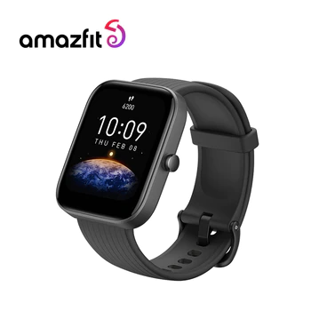  새로운 Amazfit BIP 3 Smartwatch 혈액 산소 포화도 측정 60 스포츠 모드 iOS 용 Android 용, 스마트 시계 // 원래 가격:  USD 99.99 -->현재:  USD 49.99