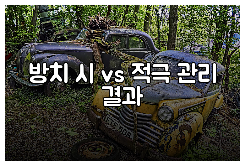 방치 시 vs 적극 관리 결과