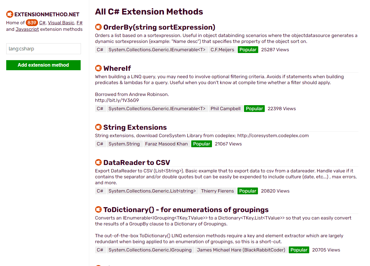 Adding Extension Methods To Every Object in C#