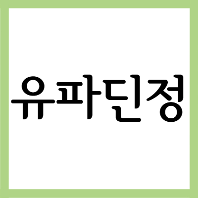  위염치료제 유파딘정, 효능과 주의사항 자세히 알아보기