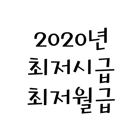  최저시급, 최저월급 2020
