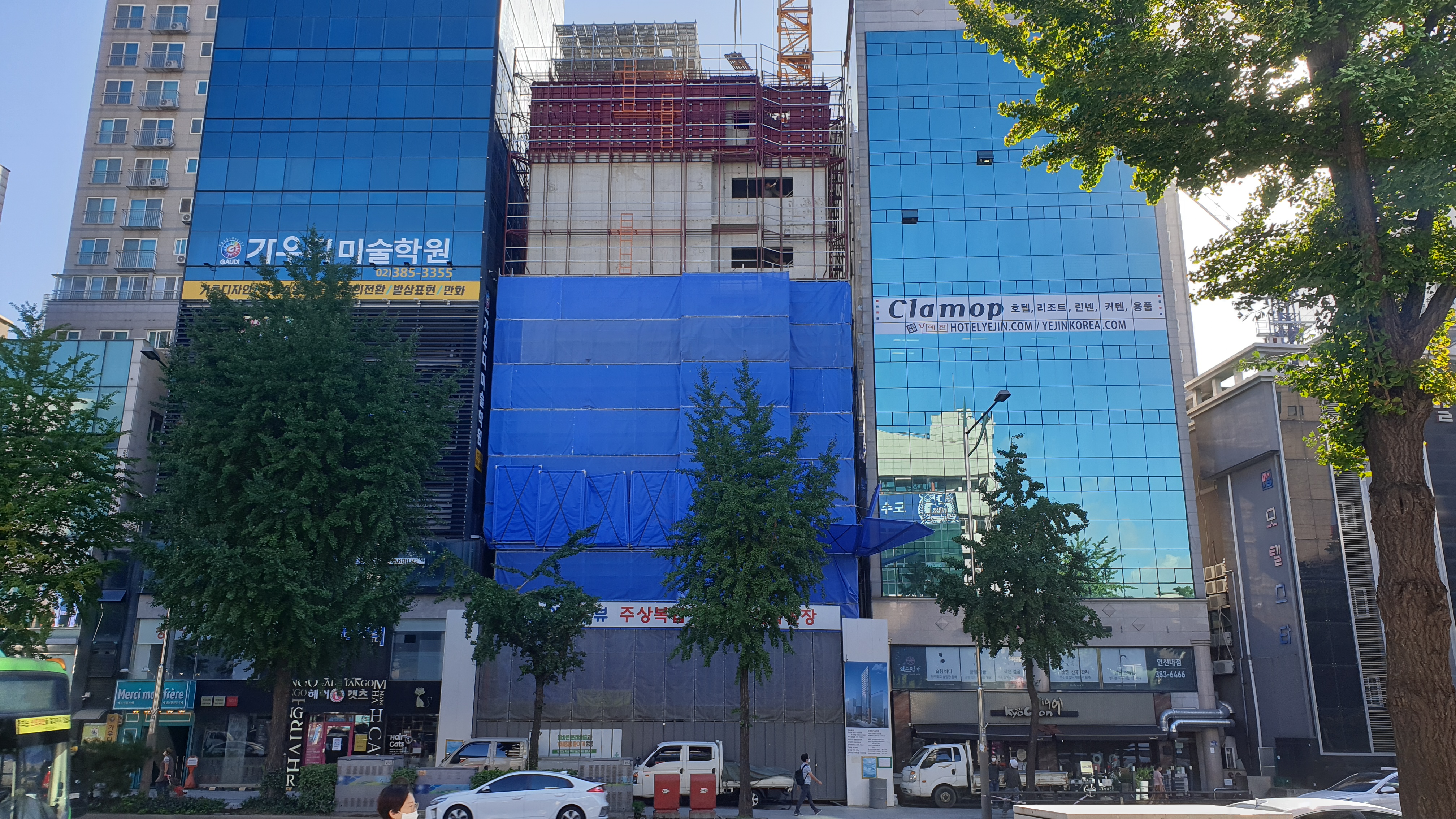  은평구 연신내역 건물 공사 현장 사진 104 효민아크로뷰 주상복합 아파트 신축현장 (korean construction)