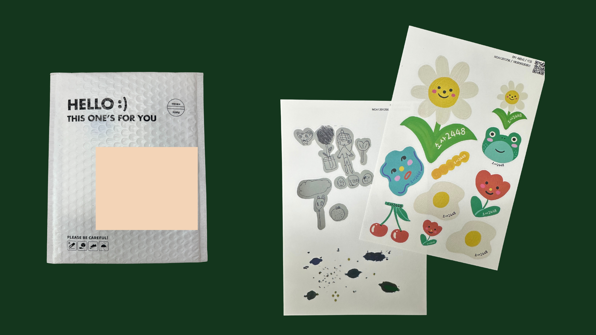 스티커 도착이다 img