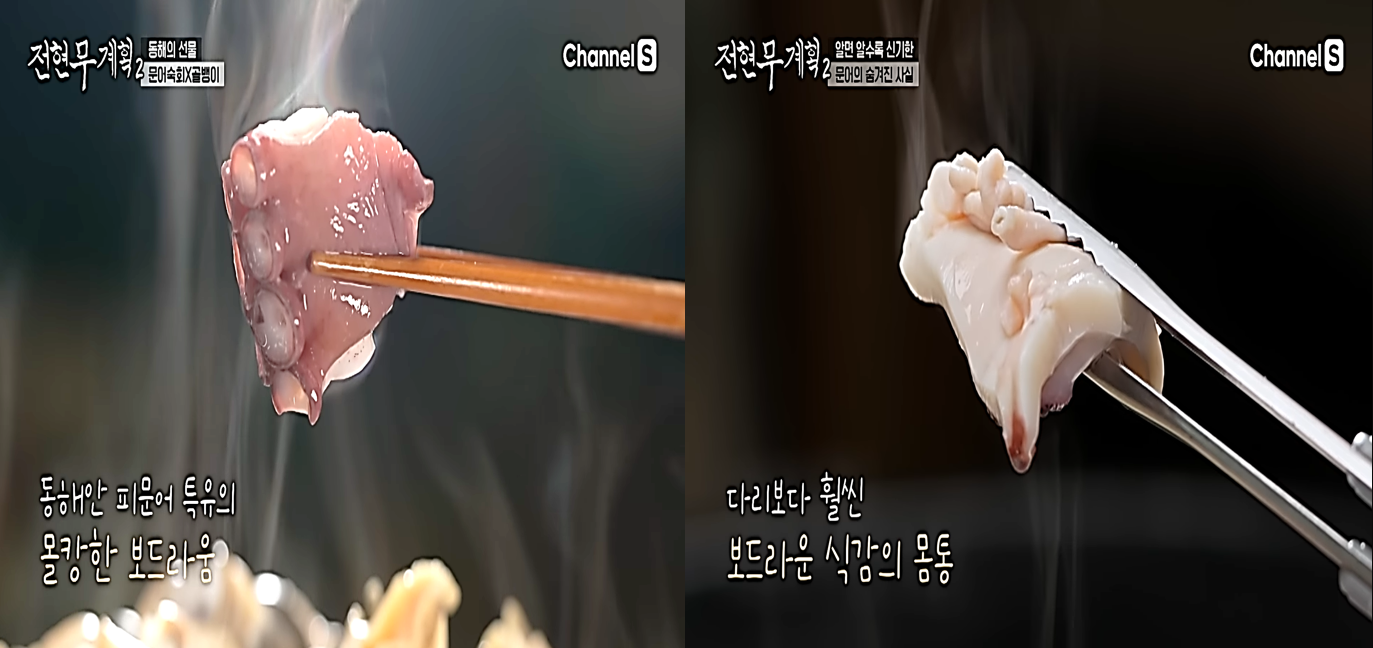 탱글탱글하고 몰캉몰캉, 극강의 부드러움까지 겸비한 동해 문어숙회