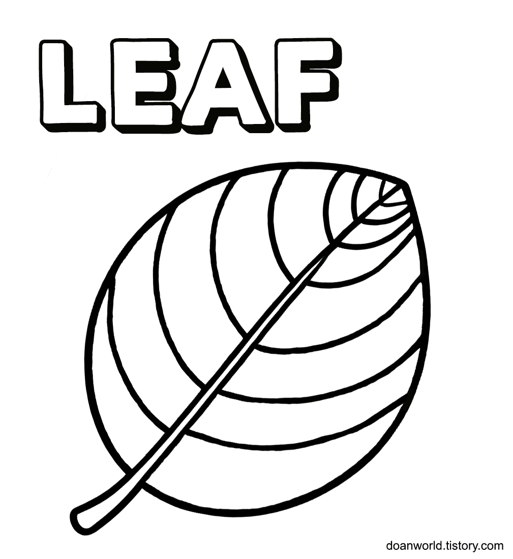 Leaf Coloring Page