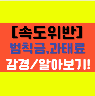  [범칙금과 과태료의 차이점] 납부방법, 부과대상, 벌점, 미납시, 감경에 대해서 알아보기!