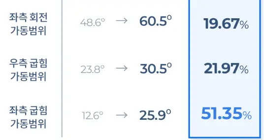 비브아 경추 가동범위 증가 2