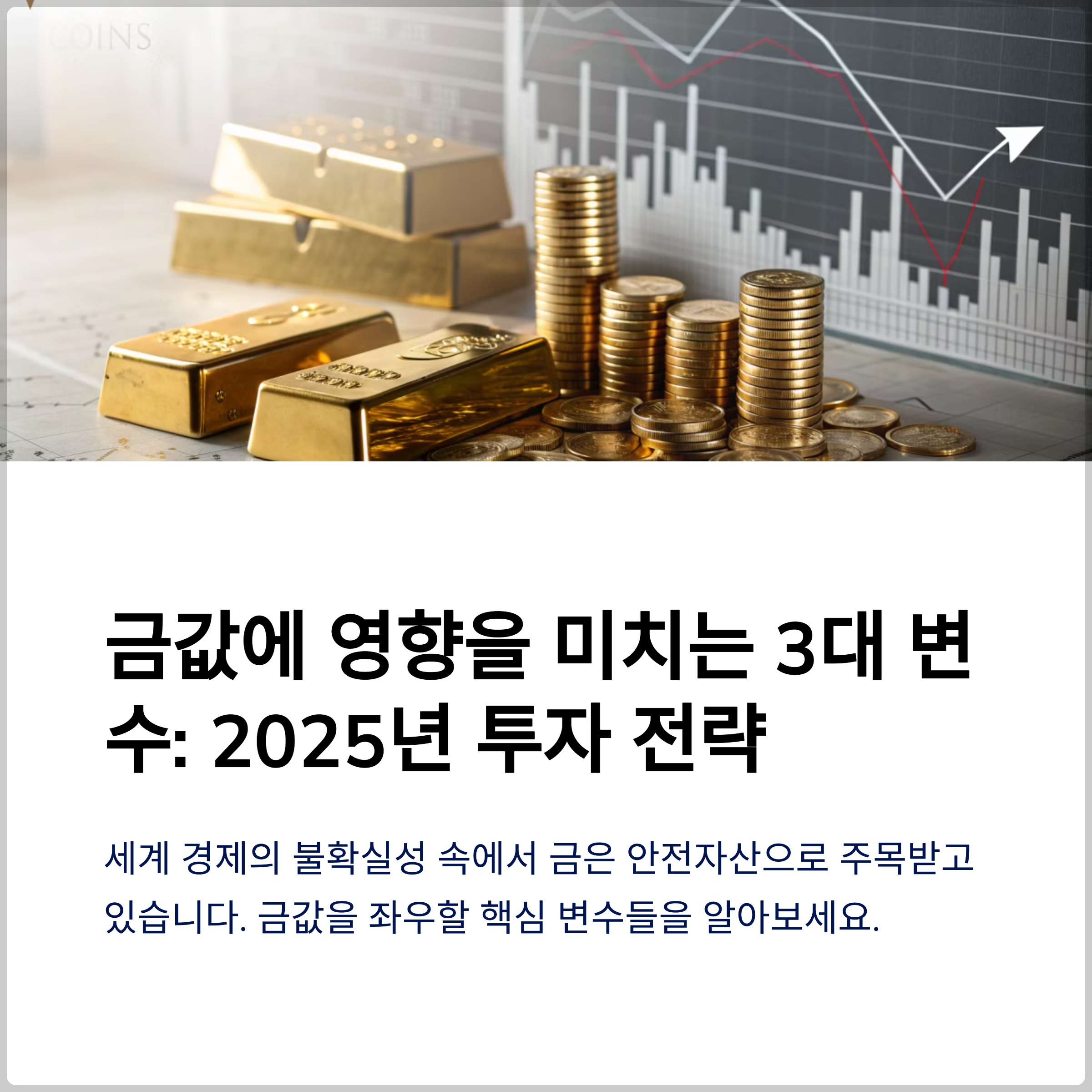 앞으로 금값에 가장 큰 영향을 줄 3가지 변수(+금값 전망 2025, 금 투자 전략, 중앙은행 금 매입 동향) 썸네일 이미지