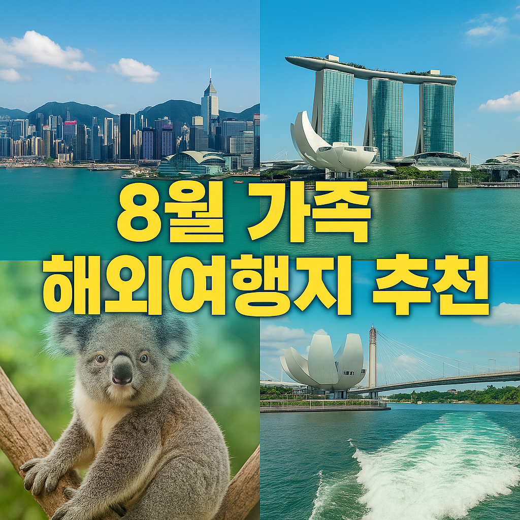 8월 가족 해외여행지 추천