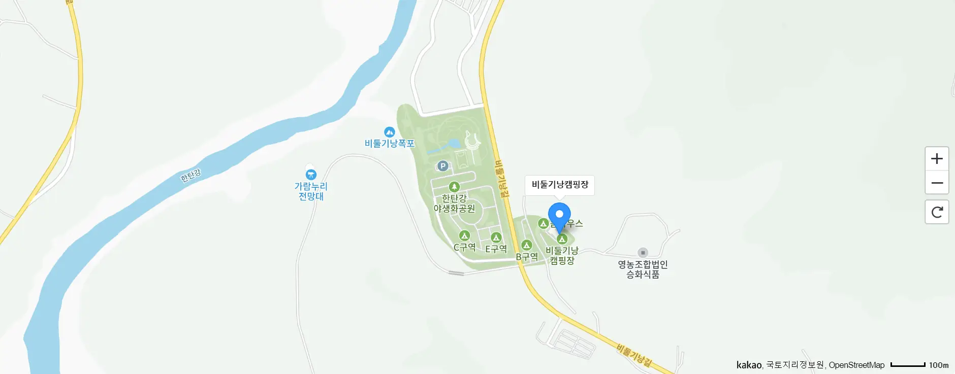 포천-비둘기낭-캠핑장-위치