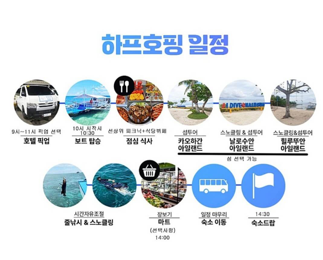 세부 대가족 단독호핑 액티비티 예약 추천 