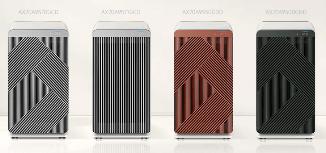 삼성 Bespoke 큐브 공기청정기 다양한 디자인들 사진