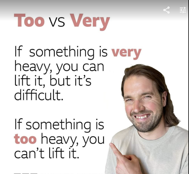  [영어] Too heavy와 very heavy의 차이