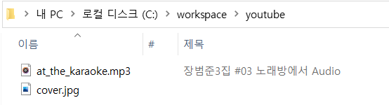  [Python] mp3 파일을 동영상으로 변환하기