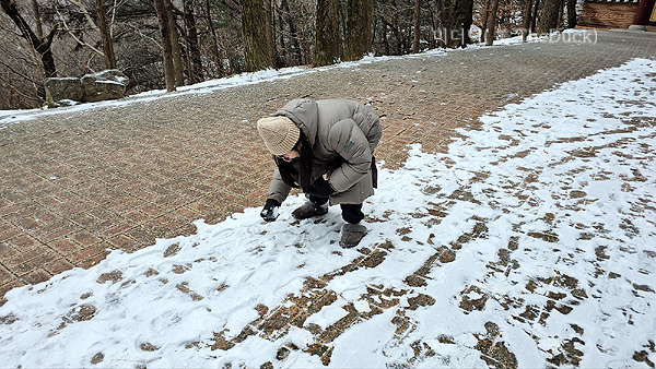 구미 금오산 설경