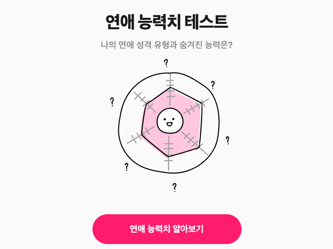  [연애 능력치 테스트] MBTI 검사 by GLAM