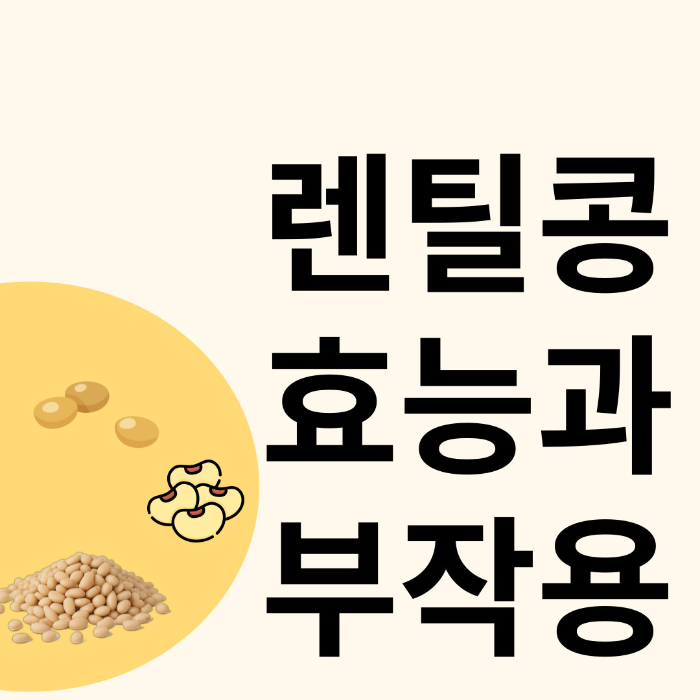 렌틸콩 효능, 부작용 알아보기