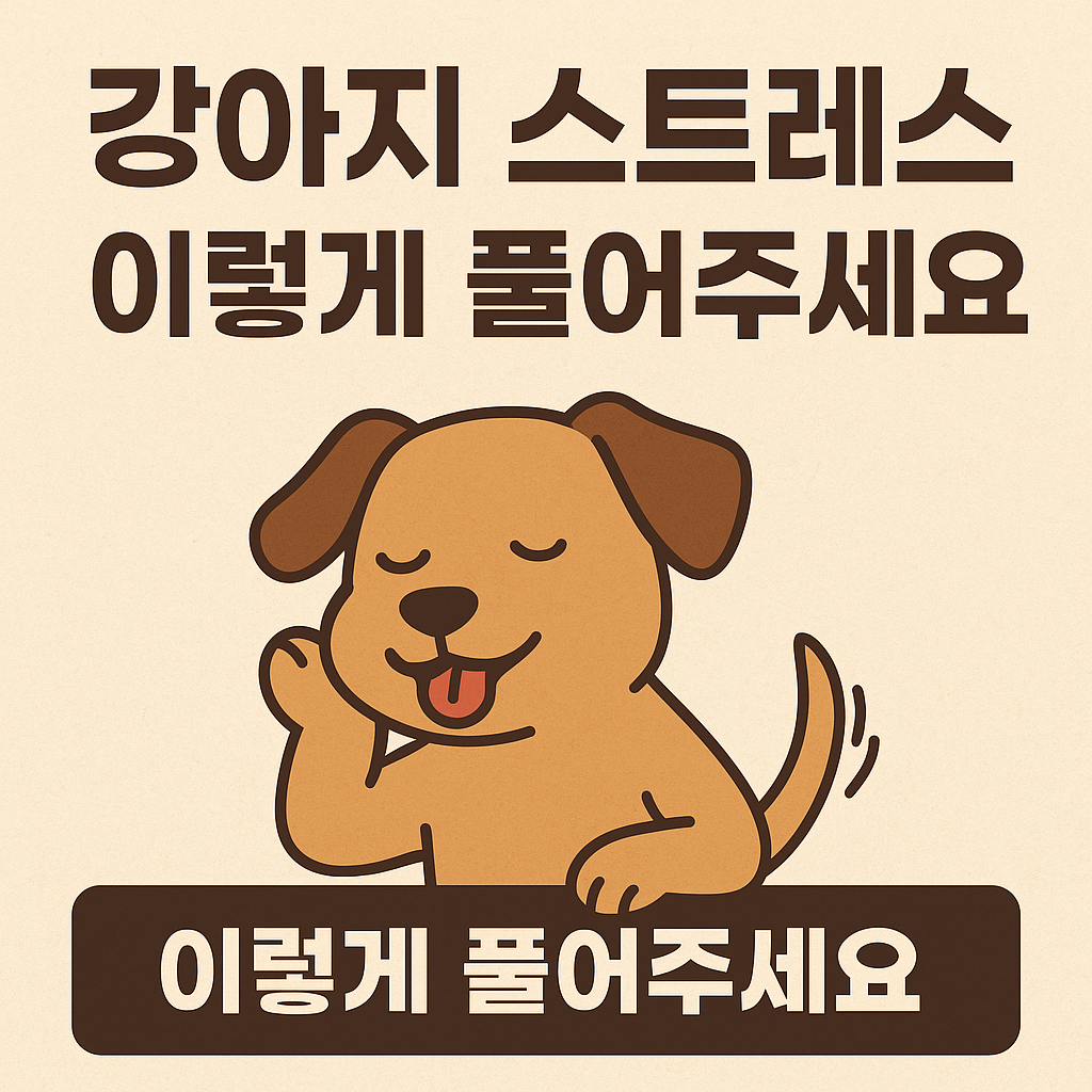 강아지 스트레스, 이렇게 풀어주세요!