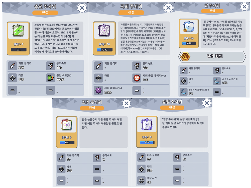 랜덤 다이스 공략] 협동 모드 지원용(서폿) 덱과 딜러용 덱 추천