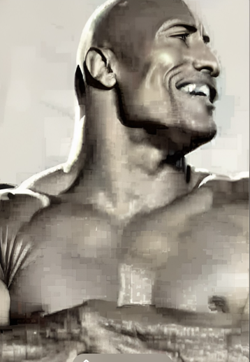  Fans of Dwayne Johnson (@TheRock), please rate my drawings of Dwayne Johnson.