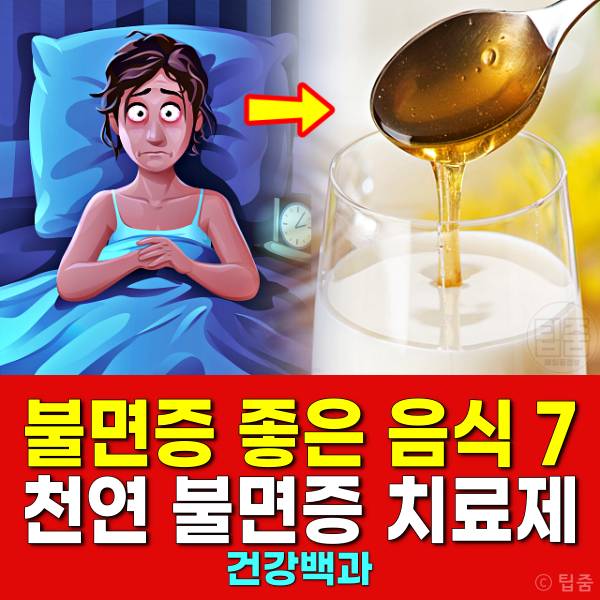 불면증에 좋은 음식 천연 불면증 치료제