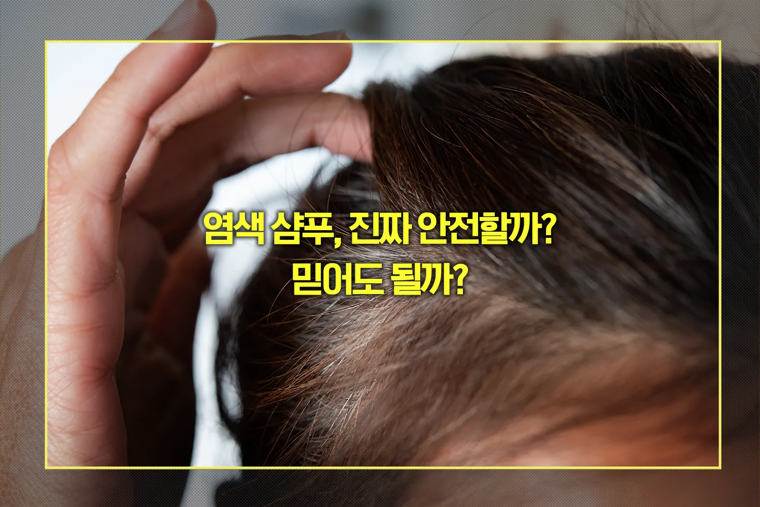 염색 샴푸 안전할까
