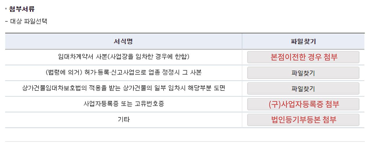 사업자등록증정정필요구비서류