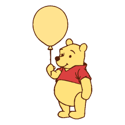 Winnie the Pooh balloon yellow