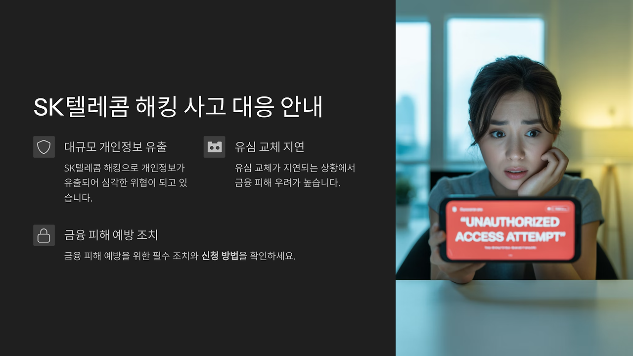 SK텔레콤 해킹 사태 피해 예방을 위한 필수 조치 및 신청 방법
