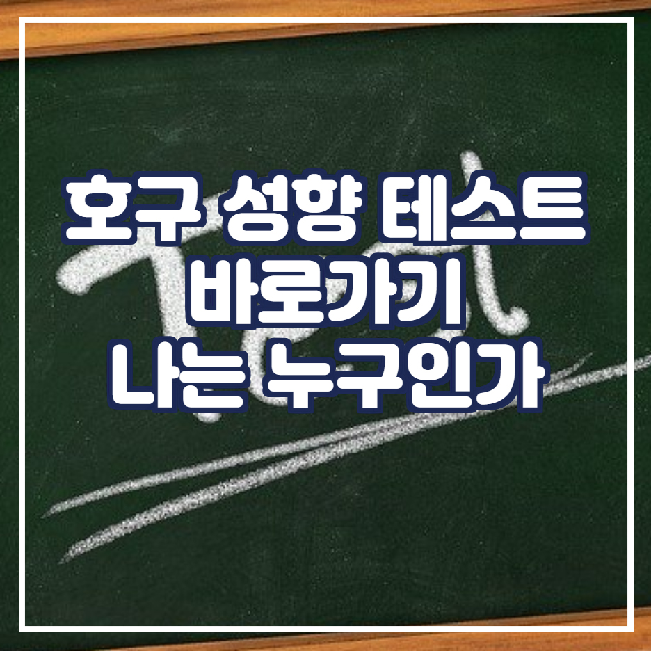  호구 성향 테스트 사이트 바로가기
