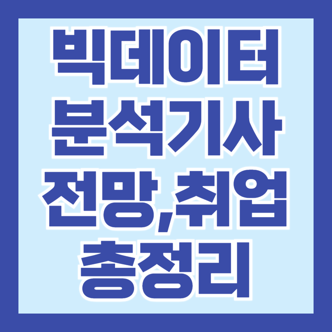 빅데이터분석기사-전망-취업