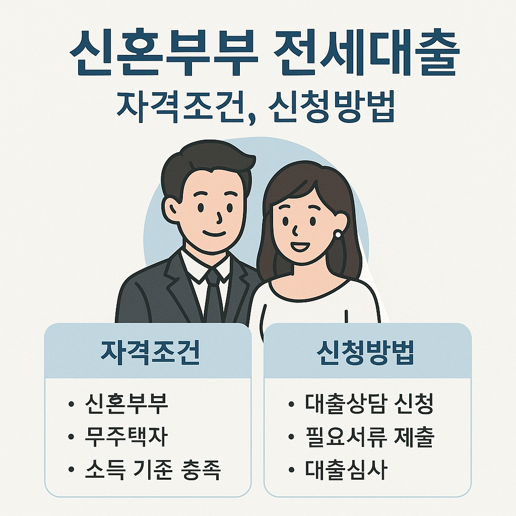 신혼부부 전세대출의 자격조건, 신청방법