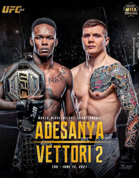  UFC 263 마빈 베토리가 이스라엘 아데산야 무료중계