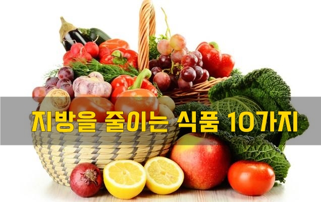  지방을 줄이는 식품 10가지