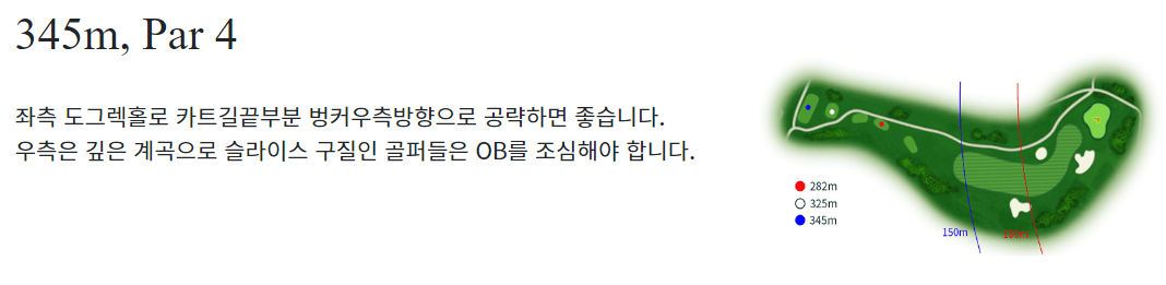 시그너스 컨트리클럽 코튼코스 1