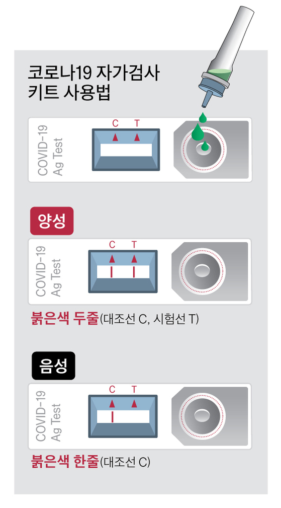  코로나19 자가검사 키트 사용법