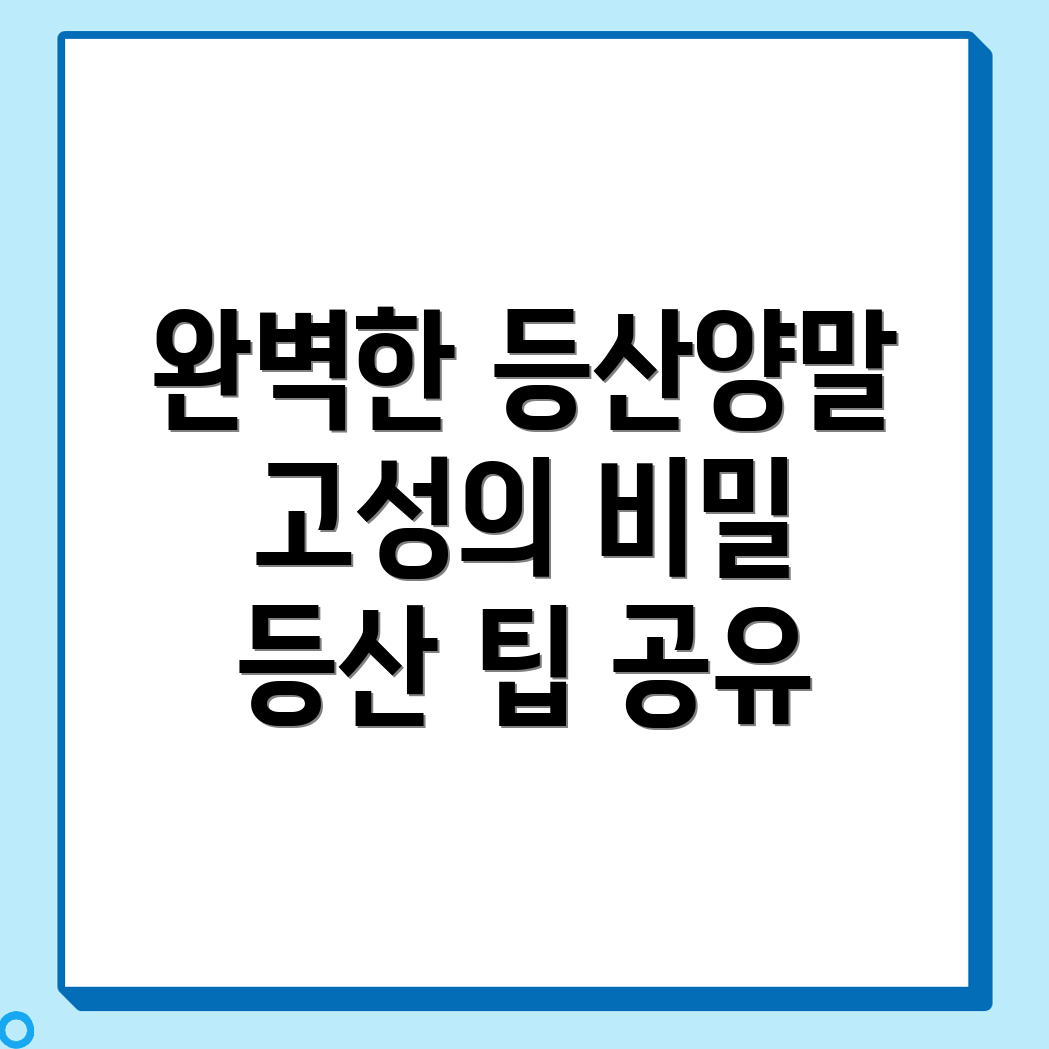 등산양말