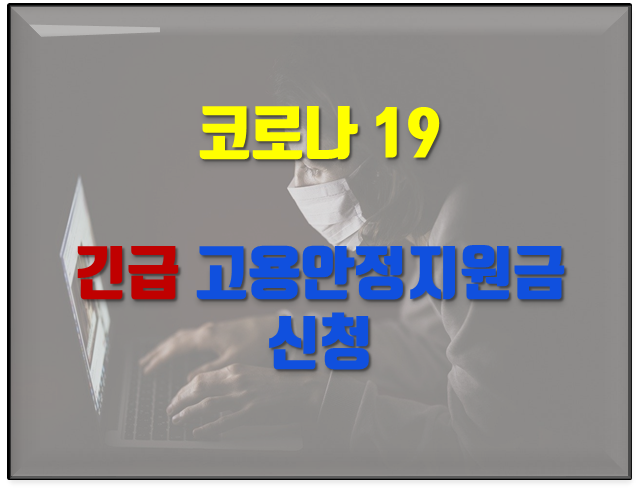  긴급 고용안정 지원금 신청방법