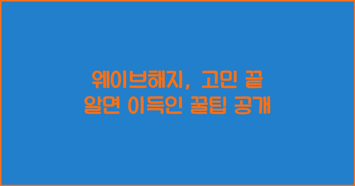 웨이브해지