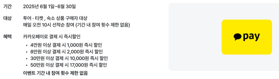 마이리얼트립 카카오페이 Promotion