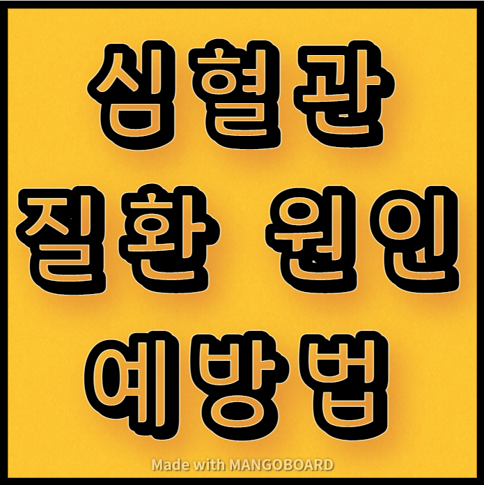  심혈관질환 원인과 예방법