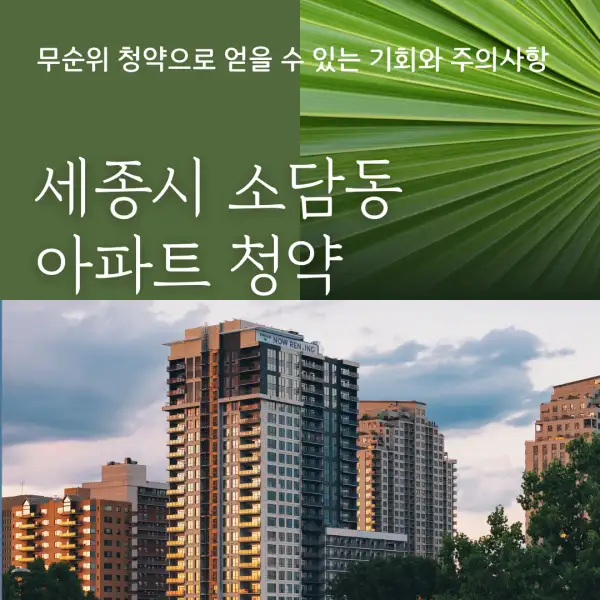 세종시 소담동 아파트 청약