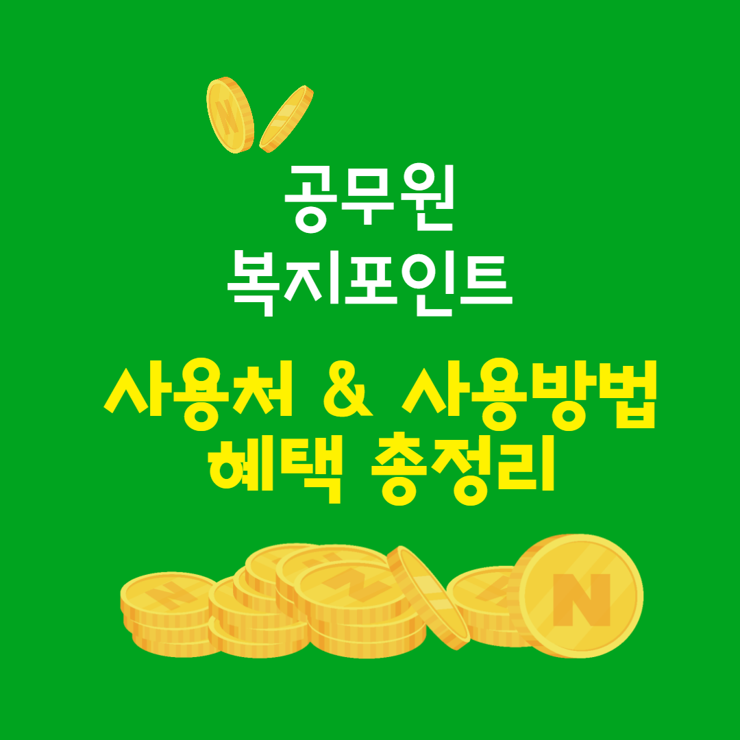 공무원 복지 포인트 사용처 및 사용방법, 혜택 총정리! 공무원 복지 포인트 사용처 및 사용방법, 혜택 총정리!